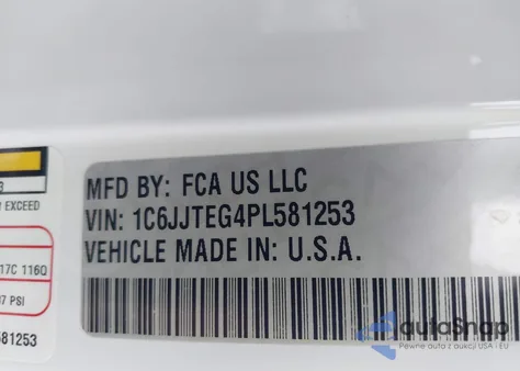 2023 Jeep Gladiator Mojave 4X4 z USA, uszkodzony, nr VIN 1C6JJTEG4PL581253